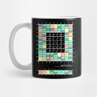 Mydoku_W003_H001_003_F: Sudoku, Sudoku coloring, logic, logic puzzle, holiday puzzle, fun, away from screen Mug